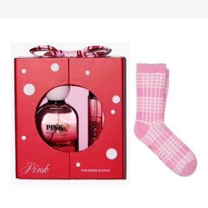 PINK Victoria's Secret Fragrance Set with Pink Socks